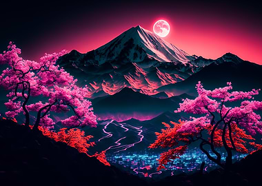 cherry blossom japan art