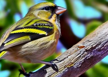 A beautiful finch bird