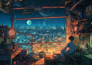 Anime Manga Cityscapes