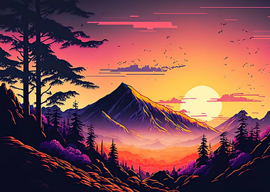 Sunset landscape