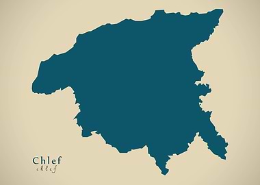 Chlef province map