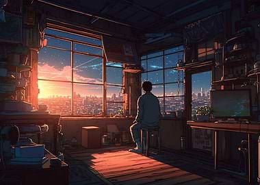 Anime Manga Cityscapes
