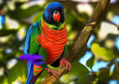 A colorful lorikeet