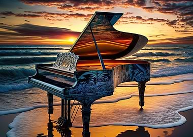 piano colorful