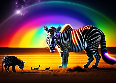 Tiger Zebra Fantasy World