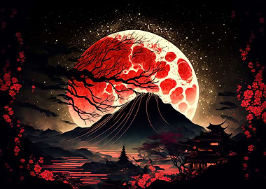 Cherry Blossom Landscape