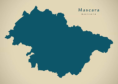 Mascara province map