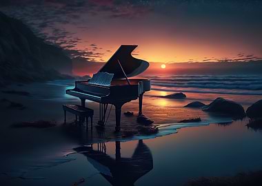 piano colorful