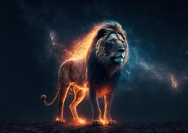 Fantastic lion