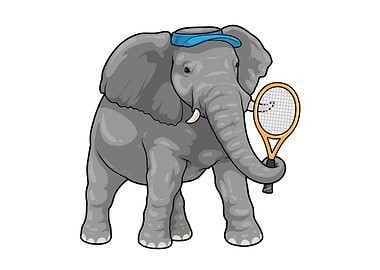 Elephant Tennis Sports