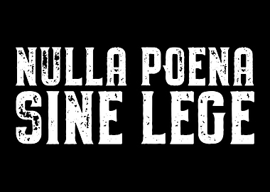 Nulla Poena Sine Lege