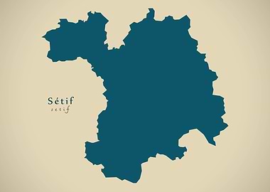 Setif province map