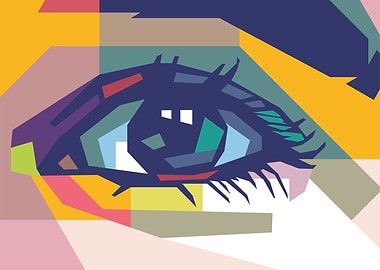 Eyes Popart Poster
