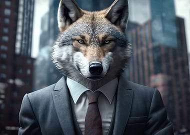 Wolf in a business suit