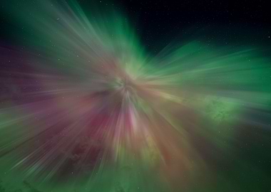 Aurora Borealis explosion