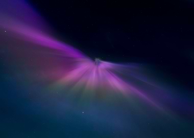Purple Northern lights