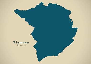 Tlemcen province map