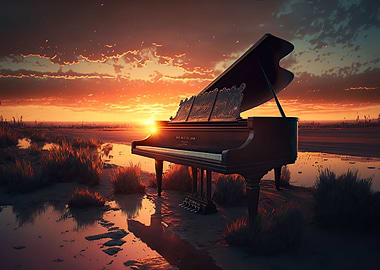 piano colorful