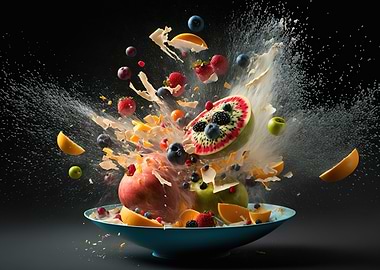 Fruits falling
