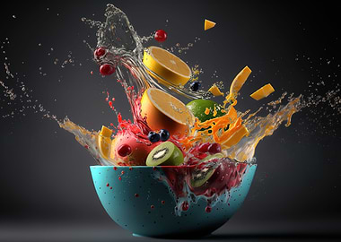 Fruits falling