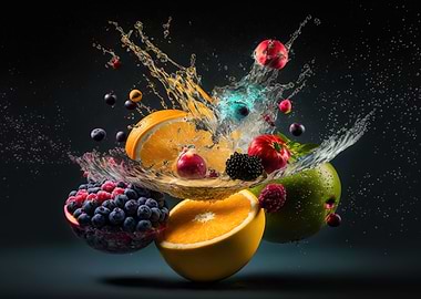 Fruits falling