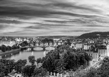 Vltava bridges in Prague