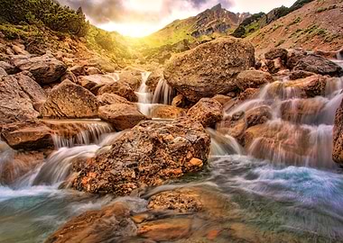 nature waterfall river
