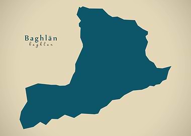 Baghlan province map