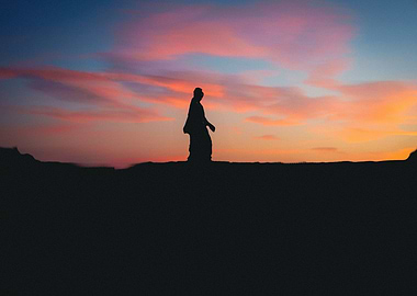 painting of a beggar