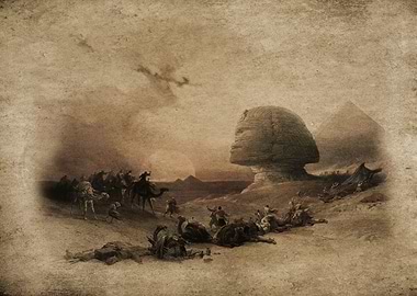 The simoom Desert of Gizeh