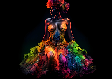 Colorful African princess