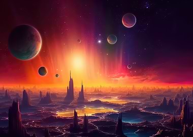 Sunset in the galaxy