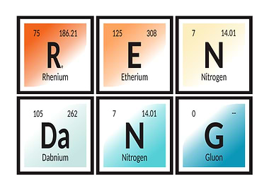Rendang Table of Elements
