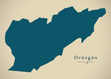 Urozgan province map