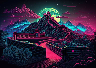 Japan Landscapes Neon