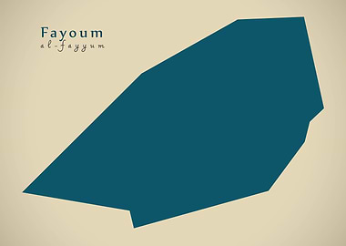 Fayoum governorate map