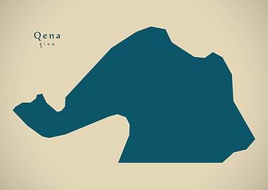 Qena governorate map