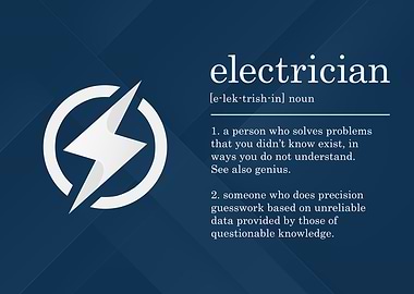 Funny Electrician Sign
