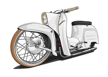 Simson Schwalbe Low White