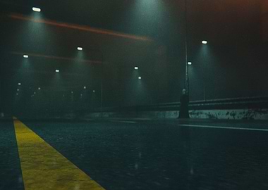 Highway Empty Scene 1 3D