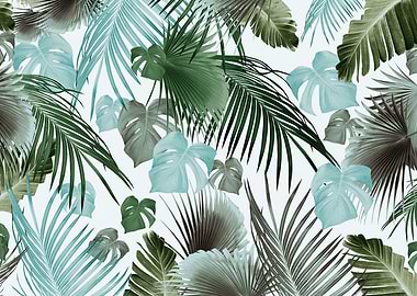 Tropical Jungle Leaves 14