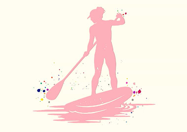 Paddle Boarder Woman