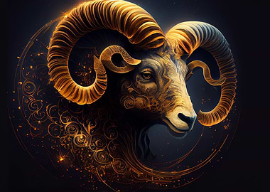 Aries Zodiac Ram Goat