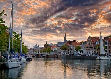 Sailboats in Haarlem