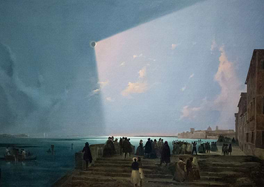 Sun Eclipse Ippolito Caffi