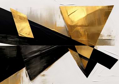 Abstract triangle Gold