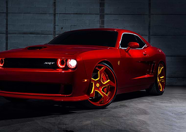 white and blue dodge car