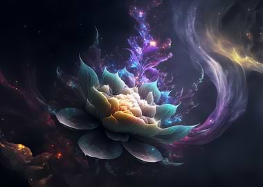 Magical cosmic lotus