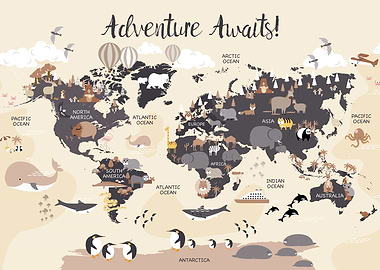 Adventure Awaits World Map