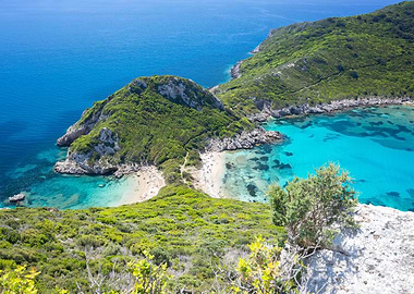 Exotic beach on the island